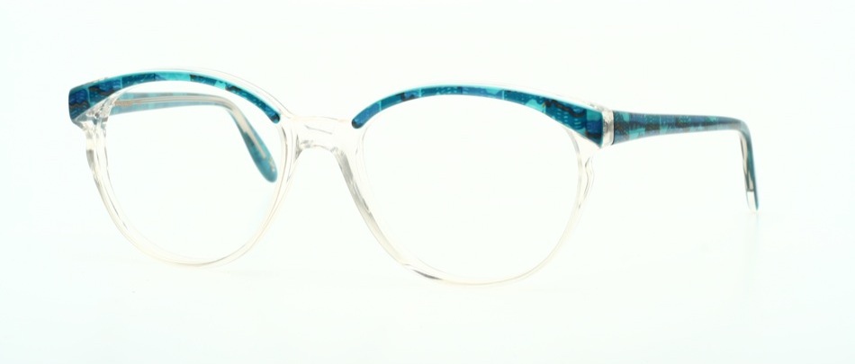 Playgirl 896. - Transparent/ Aquamarin gemustert