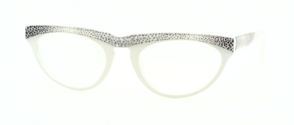 Visage. - Weiss/ Lila leopard gemustert