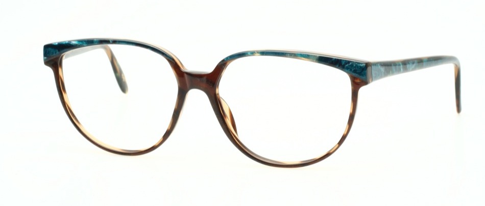 Playgirl 60. - Dunkelbraun/ blau schimmernd gemustert 996