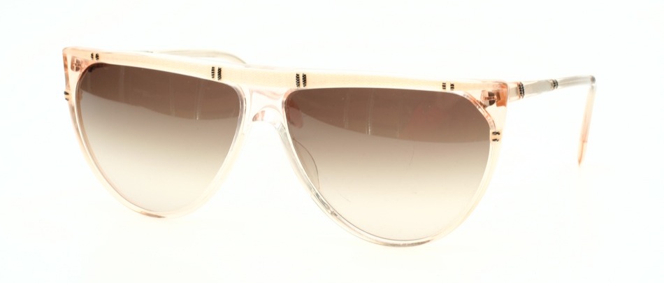 Playgirl 61. - Rosa transparent/ perlweiß & schwarz gemustert 260