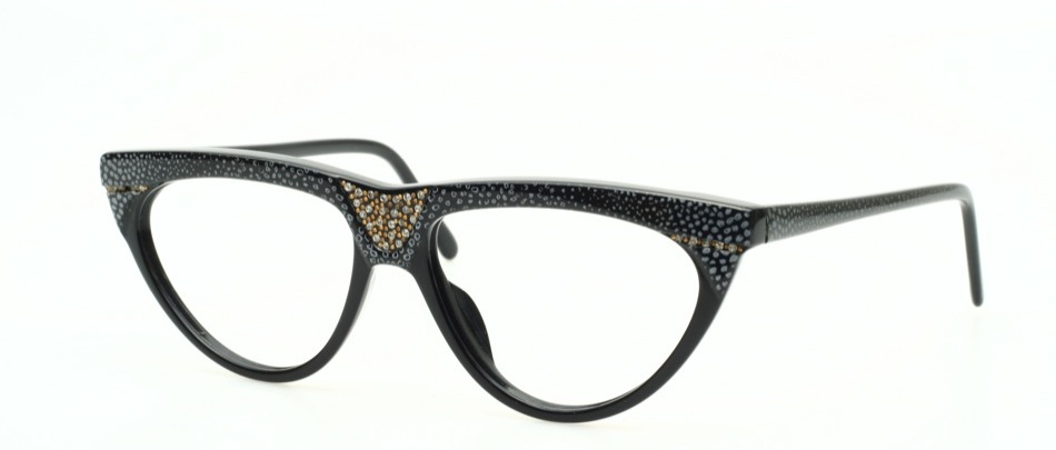 Playgirl 298. - Schwarz/ Silber leopard gemustert & Strass 189