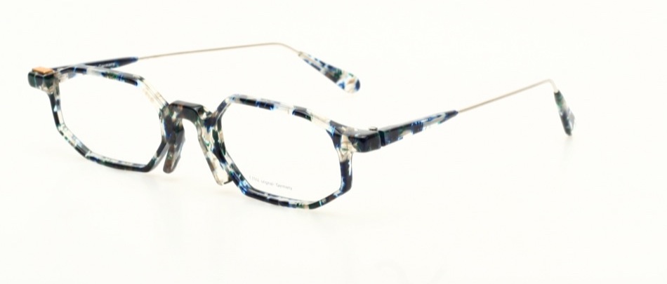 AD70 col.210 - Blau-transparent marmoriert
